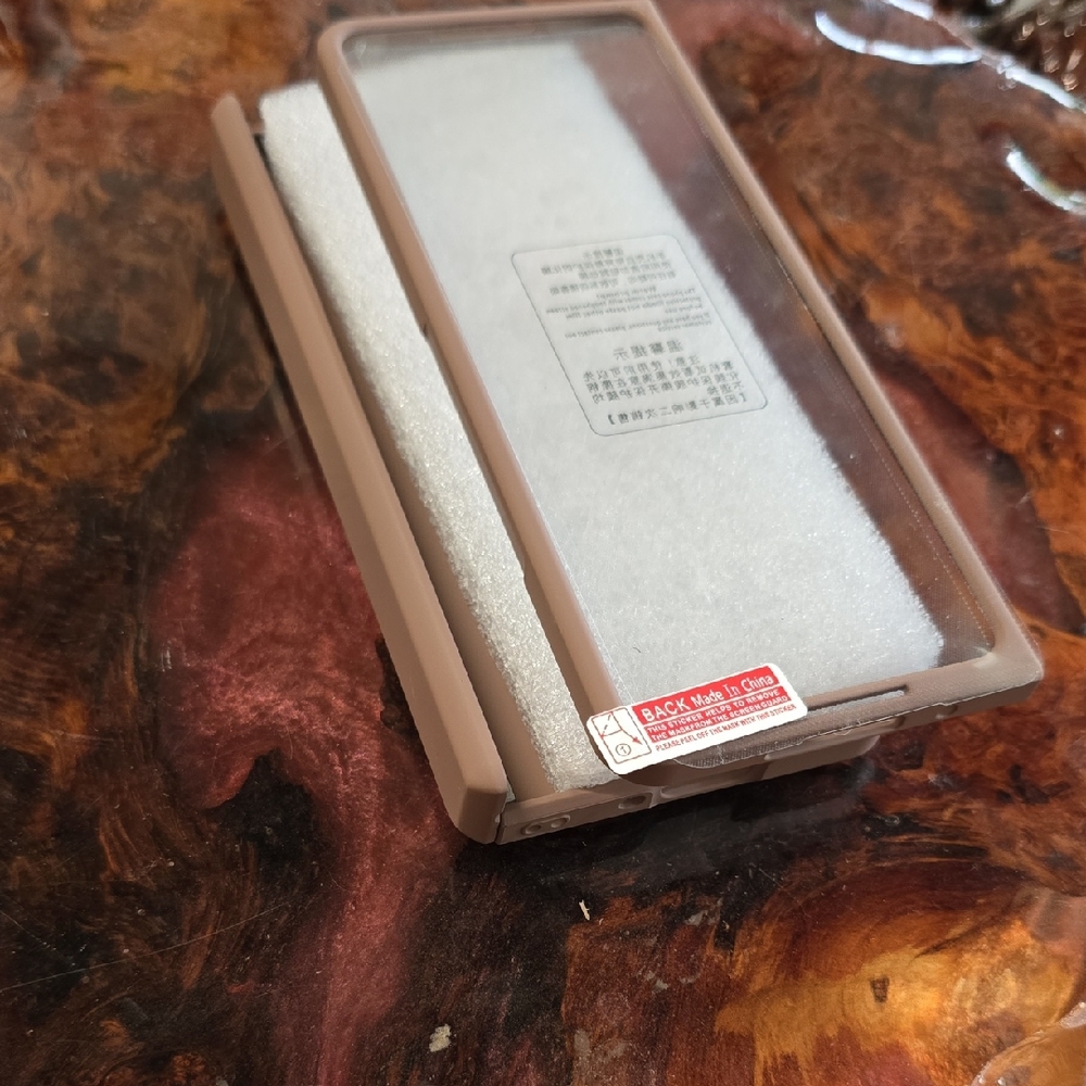 Brown Phone Case with Clear Cover